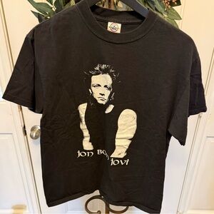 Jon Bon Jovi Rock N Roll Music Graphic Tee T Shirt SS M